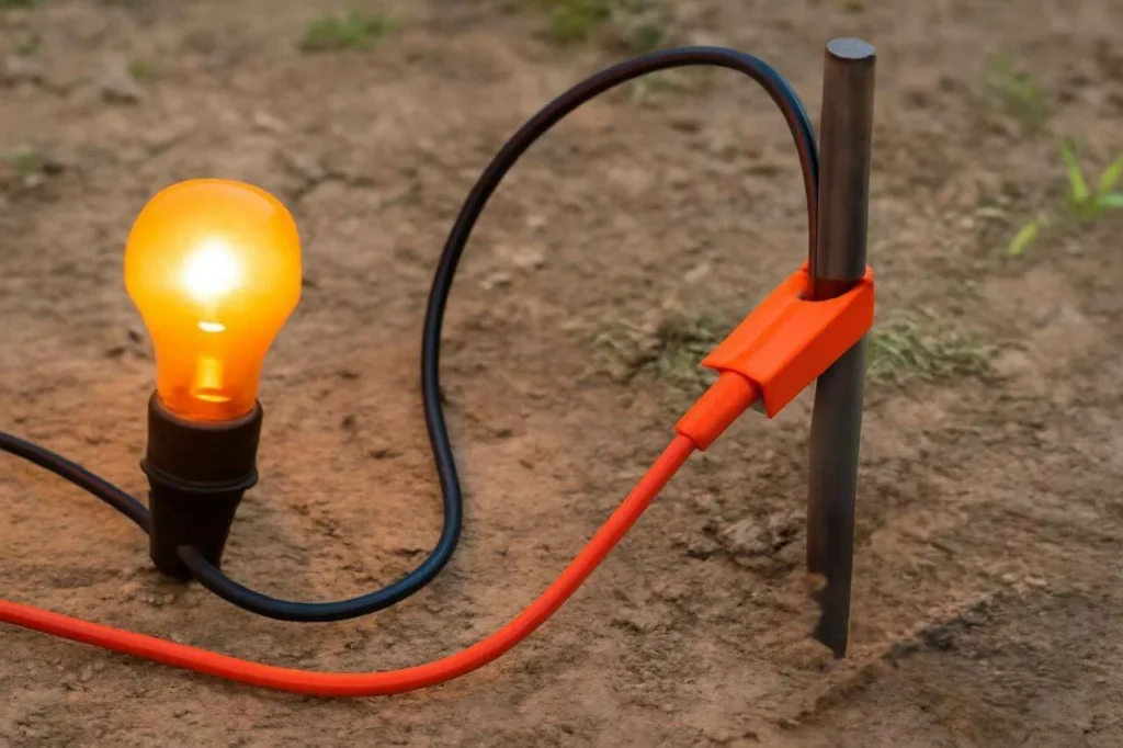 تست چاه ارت با لامپ